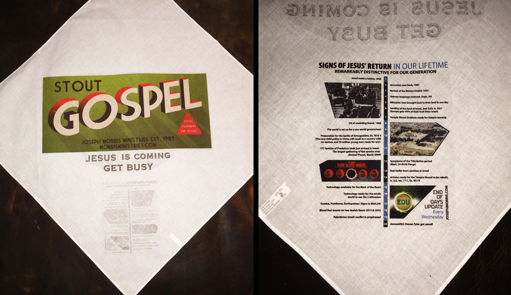 Stout Gospel Bandanna Large